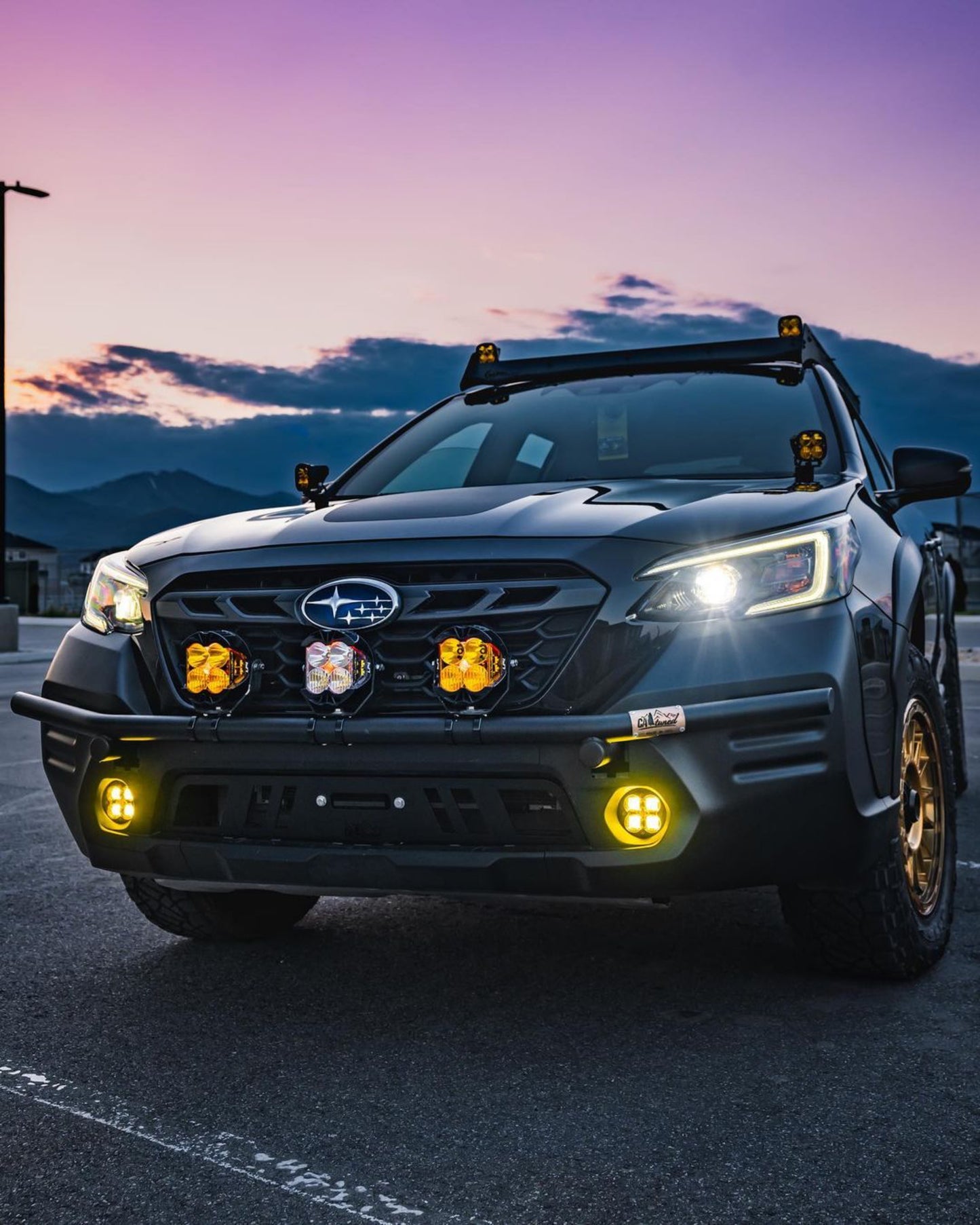 CAtuned Off-Road Subaru Wilderness Front Hidden Winch Mount with Grill