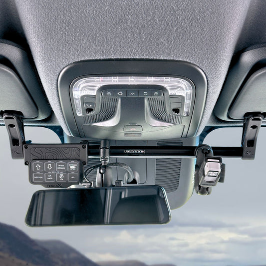 Sprinter Van Visor Tube Mount for Navigation Devices and Accessories – TERRA X Visordok TubeTrak