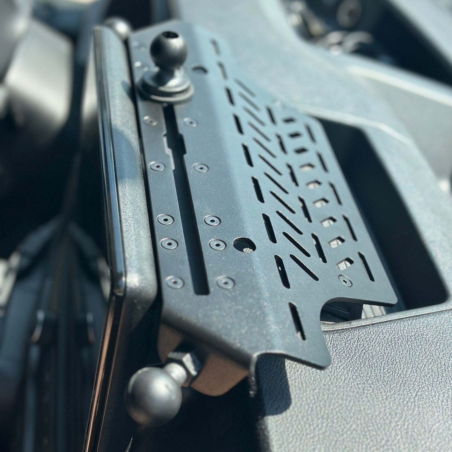 Ford Transit Dash Mount – Navidok No-Drill Dash Mount for 12" Screen Vans - with Dual RAM Balls, T-Slot Track