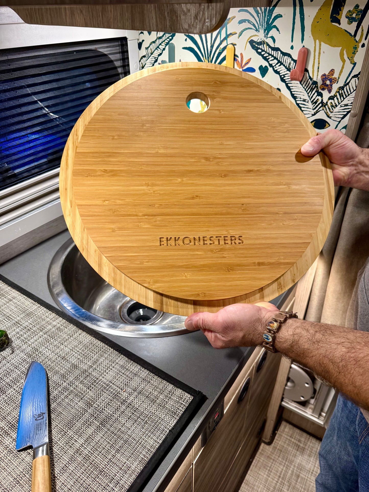 Sprekko EKKO Custom Sink-Fit Bamboo Cutting Board