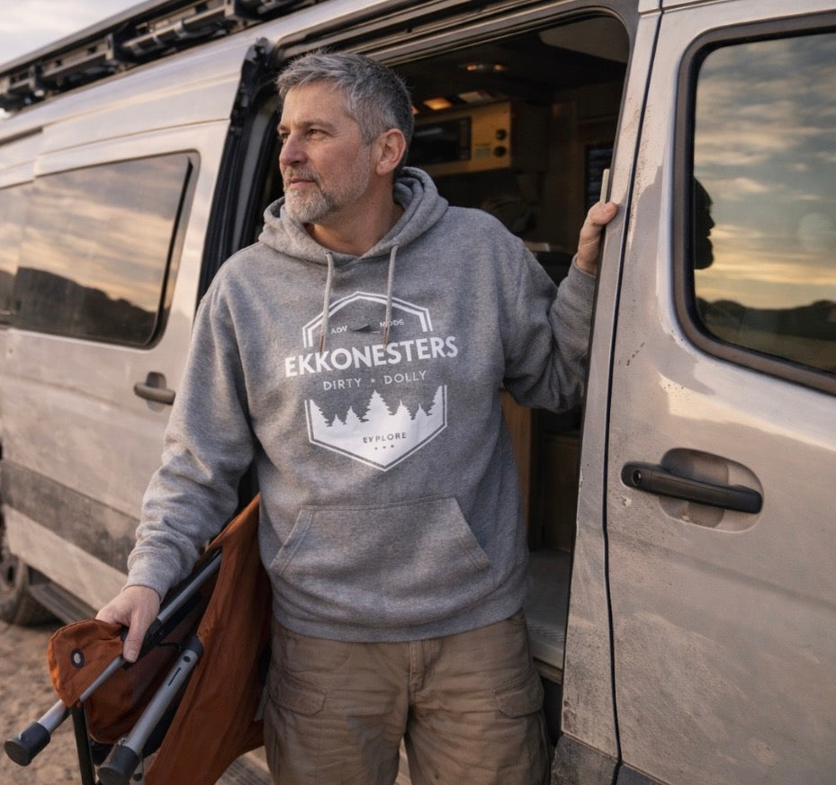 EKKONESTERS Dirty Dolly Explorer Pullover Hoodie Heather Grey